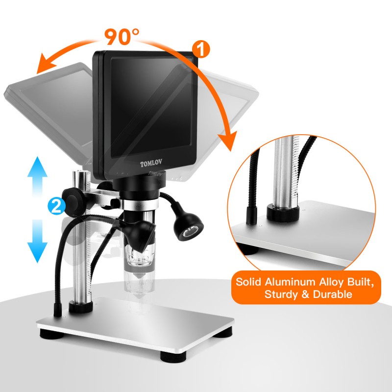 Microscopio Tomlov DM9 Digital LCD 7 1200X 12MP COSMOSHOP