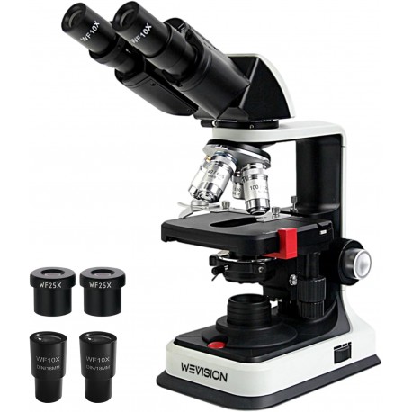 Microscopio Binocular Compuesto Wevision 40X-2500