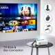 Mini Proyector TMY 1080P para interiores + ROKU