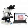 Microscopio Binocular Compuesto Omax 40X-2000X Con camara 1.3MP