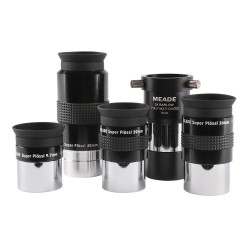 Kit Oculares + Barlow Meade Plossl Serie 4000
