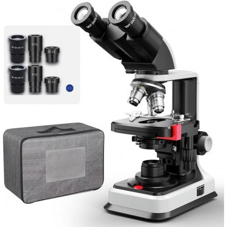 Microscopio Binocular Compuesto Vabiooth 40X-2500X