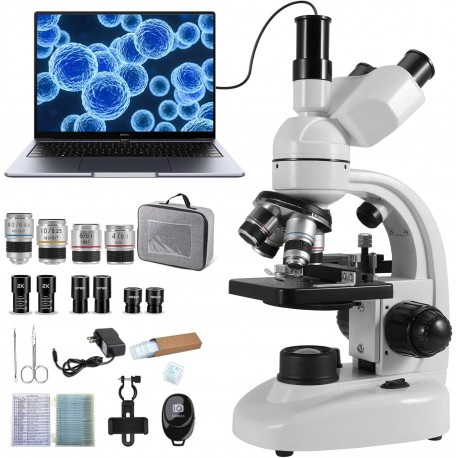 Microscopio Trinocular Compuesto 40X-2000X