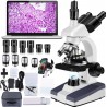 Microscopio Trinocular con Camara 40X-5000X