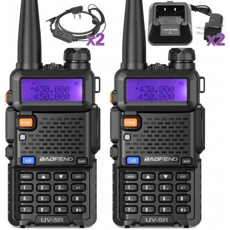 Radio Baofeng UV-5R VHF UHF Kit X 2