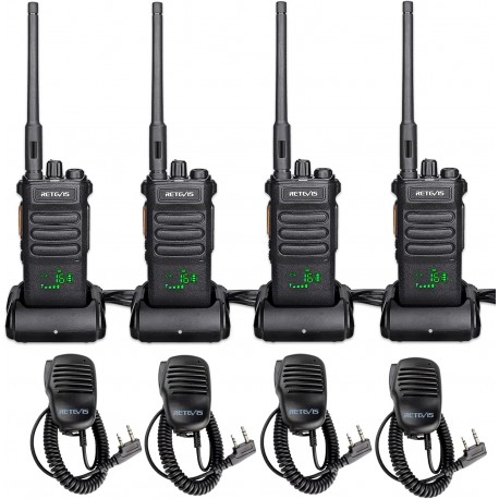 Radio profesional Retevis RT86 UHF kit X 4