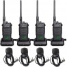 Radio profesional Retevis RT86 UHF kit X 4