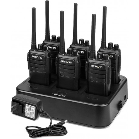 Radios Retevis RT21 FRS UHF 16 Canales KIt X 6