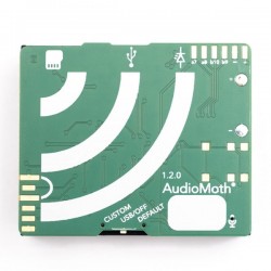 AudioMoth v1.2.0 Grabadora Acustica Full-Spectrum para Monitoreo de Fauna y Sonido Ambiental