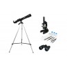 Combo Telescopio Microscopio y Binoculares para niños Celestron