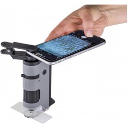 Microscopio de Bolsillo Carson 100X - 250X Con adaptador de celular