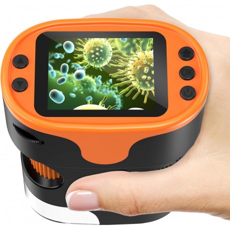 Microscopio Digital Portátil BEBANG PM1000 200X–1000X con Pantalla 2" 4K 1080P 32GB