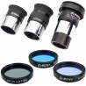 Kit de Accesorios SVBONY SV233 de 1.25" Oculares Plössl 6 mm 17 mm Barlow 2X 3 Filtros y Estuche