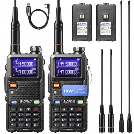 Radio Baofeng UV-5RM Plus 10W Dual Band VHF/UHF Airband AM