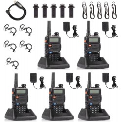 Kit x5 Radios Baofeng UV-5R Dual Band VHF/UHF – 128 Canales
